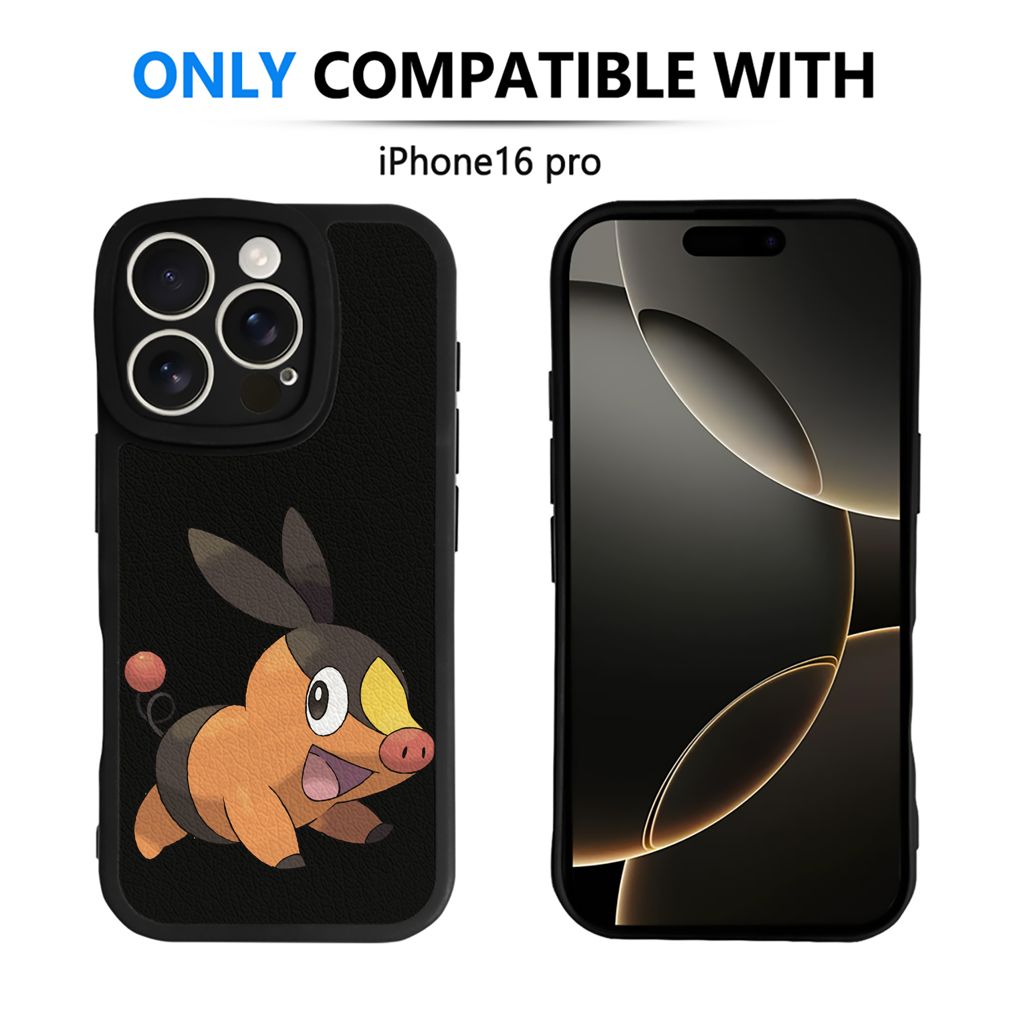 （画像用） ポケットモンスター Pokémon 【iPhone 16シリーズ対応】シリコンスマホケース（レザー調） 材質：シリコン